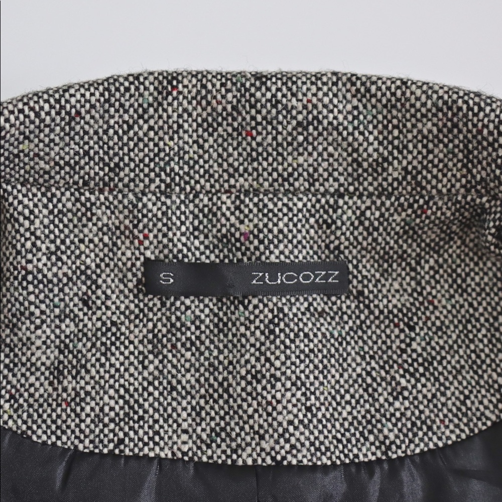 Zucozz Black and White Tweed Boucle Blazer Jacket - Small - Picture 3 of 5